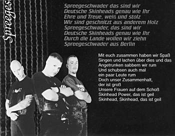 Aus dem Booklet der Best-of-CD "Reichshauptstadt" von Spreegeschwader